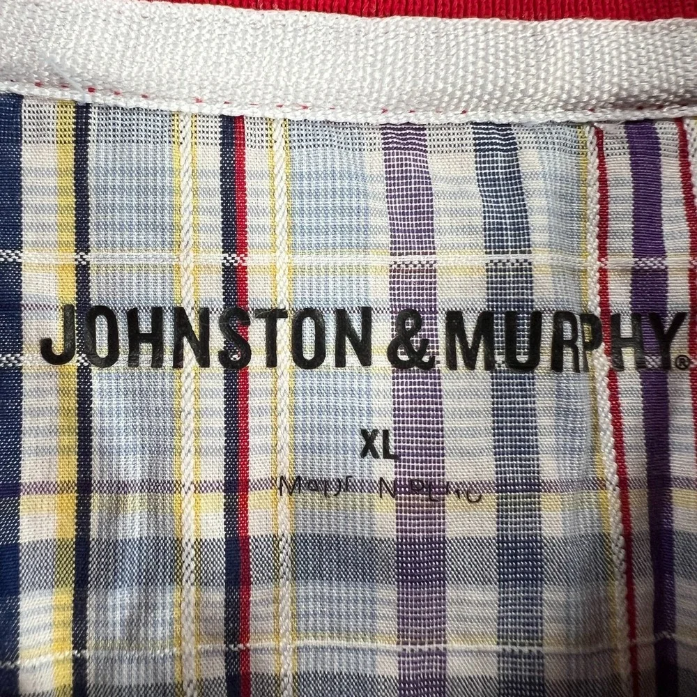 Johnston‎ & Murphy Polo Shirt Mens XL Extra Large Red Short Sleeve Golf Outdoor